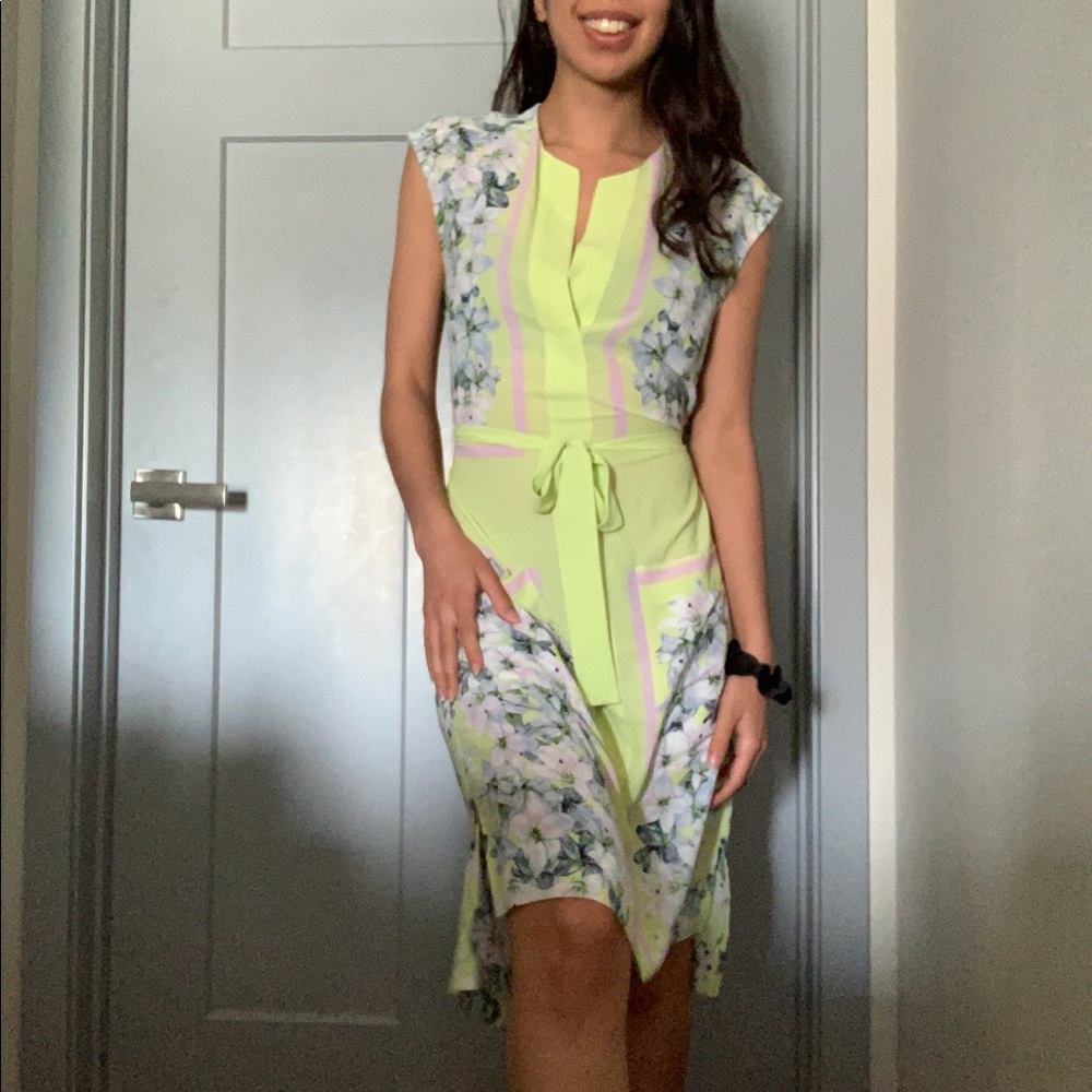 BCBG Midi floral dress
